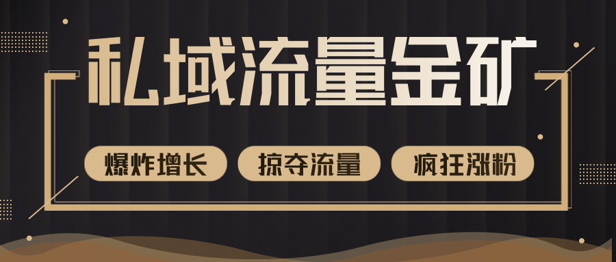 价值2200元私域流量的金矿，循环获取各大媒体精准流量，无限复制网红的精准流量！-副业资源站