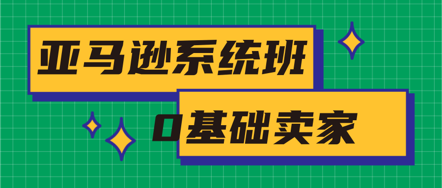 亚马逊系统班，专为0基础卖家量身打造，亚马逊运营流程与架构-副业资源站