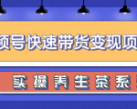 柚子视频号带货实操变现项目，零基础操作养身茶月入10000+-副业资源站
