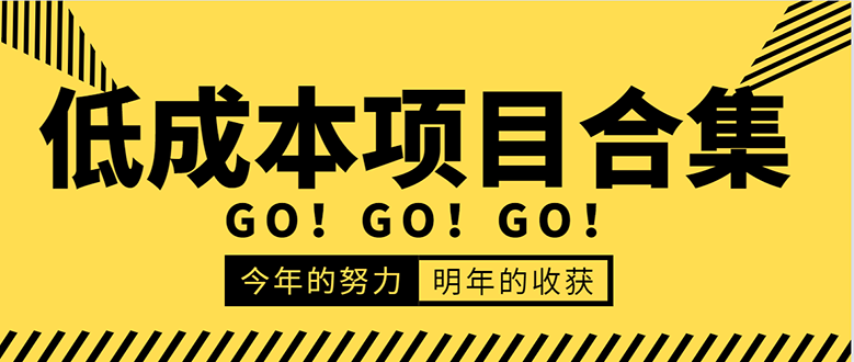 低成本零成本项目合集：赚钱快的慢的、暴利的，线上线下的，价值万元资料-副业资源站