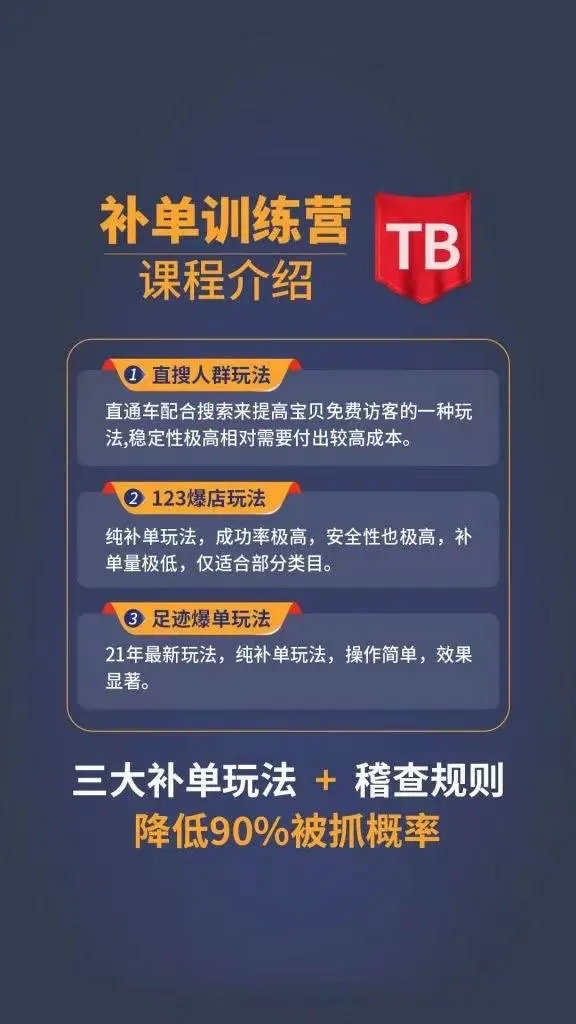 数据蛇淘宝2021最新三大补单玩法+稽查规则，降低90%被抓概率-副业资源站