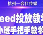 合仕传媒Feed投放教学，手把手教学，开车烧钱必须自己会-副业资源站