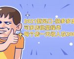 2021新风口-拼多多虚拟店：可多店批量操作，每个店一天收入在200-1000-副业资源站
