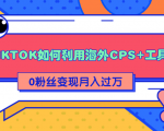 详细解析TIKTOK如何利用海外CPS+工具0粉丝轻松变现月入过万-副业资源站