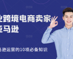 职业跨境电商卖家聊亚马逊：亚马逊运营的10项必备知识，12堂课让你看懂亚马逊运营-副业资源站