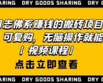 强子日志佛系赚钱的搬砖项目，需求大，可复购，无脑操作就能收钱-副业资源站