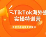 TikTok海外掘金实操特训营：手把手教运营变现赚钱-副业资源站
