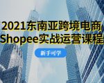 2021东南亚跨境电商Shopee实战运营课程，0基础、0经验、0投资的副业项目-副业资源站