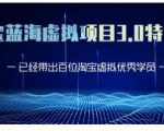 黄岛主·淘宝蓝海虚拟项目3.0，小白宝妈零基础的都可以做到月入过万-副业资源站