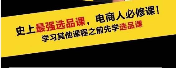 蓝海高利润选品课：你只要能选好一个品，就意味着一年轻松几百万的利润-副业资源站