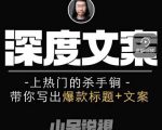 小呆短视频深度文案课，上热门的杀手锏，带你写出爆款标题+文案-副业资源站