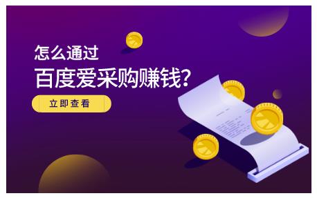 大王·怎么通过百度爱采购赚钱，已经通过百度爱采购完成200多万的销量-副业资源站