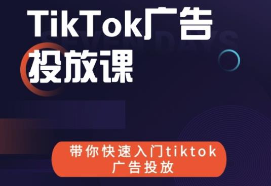 跨境B哥tiktok广告投放课，带你快速入门tiktok广告投放价值1680元-副业资源站