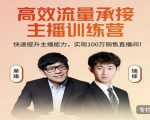 高效流量承接主播训练营：快速提升主播能力,实现100万销售直播间-副业资源站