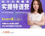 Seven漆:国内&TIKTOK短视频直播训练营，全球直播带货的风口赶紧乘风掘金-副业资源站