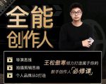 王松傲寒·全能创作人思维课，帮你打造创作人IP，全面提升导演思维-副业资源站