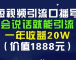 安妈·短视频引流口播号，会说话就能引流，一年收益20W（价值1888元）-副业资源站
