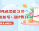 无界营销思维转型课：1000个品牌实操经验，助你销量倍增（20节视频）-副业资源站