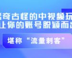 不讲李·稀奇古怪的冷门中视频冷门玩法，让你的账号脱颖而出，成为流量刺客！（图文+视频）-副业资源站