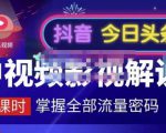 嚴如意·中视频影视解说—掌握流量密码，自媒体运营创收，批量运营账号-副业资源站