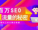 SEO实操培训：玩转百万SEO流量，助力站长快速提升流量（搜外三木大神分享课）-副业资源站