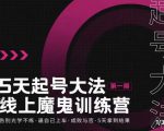 大播·五天起号魔鬼训练营，告别光学不练，逼自己上车，成败与否，5天拿到结果-副业资源站