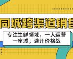 同城跨渠道销售，专注生鲜领域，一人运营一座城，避开价格战-副业资源站