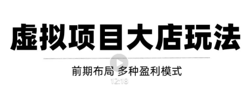 虚拟项目月入几万大店玩法分享，多店操作利润倍增（快速起店盈利）-副业资源站