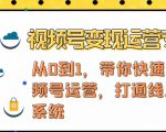 视频号变现运营，视频号+社群+直播，铁三角打通视频号变现系统-副业资源站