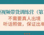 视频带货训练营，不需要真人出境，听话照做，保证出单（第11期）-副业资源站