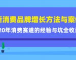 新消费品牌增长方法与案例精华课：20年消费赛道的经验与坑全收录-副业资源站