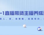 从0-1直播带货主播养成记，直播带货人、货、场策略，结果导向，数据说话-副业资源站