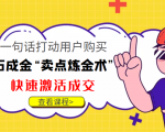 点石成金“卖点炼金术”一句话打动用户购买，快速激活成交！-副业资源站