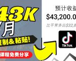 2022抖音国际版Tiktok赚钱项目：每天上传一个视频就轻松月入$43200-副业资源站