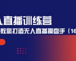 无人直播训练营：手把手教您打造无人直播操盘手（16节课时）-副业资源站