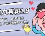 暴力男粉1.0：高利润的项目，完美解决收款风险问题（详细教程+素材）-副业资源站