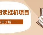 全自动阅读挂机项目，号称单窗10r，全套脚本+教程，小白上手简单-副业资源站