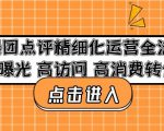 美团点评精细化运营全流程：高曝光高访问高消费转化-副业资源站