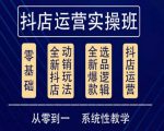 他创传媒·抖音小店系统运营实操课，从零到一系统性教学，抖店日出千单保姆级讲解-副业资源站