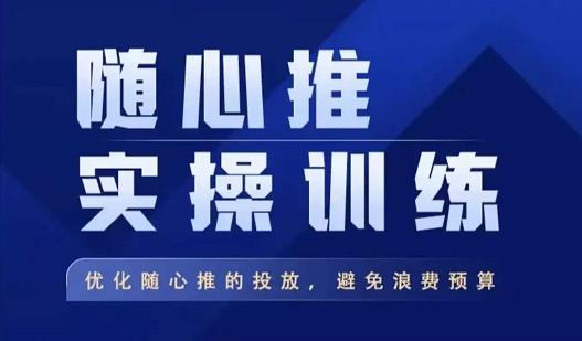 飞哥·随心推实操训练，优化随心推投放，避免浪费预算-副业资源站