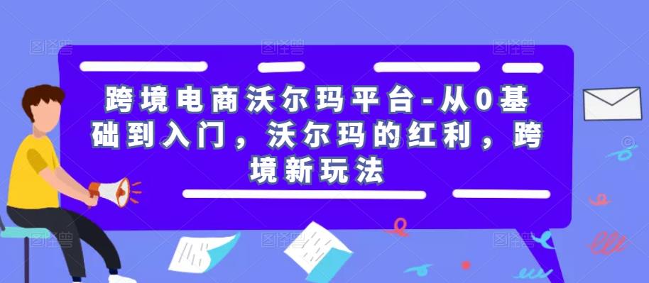 跨境电商沃尔玛平台-从0基础到入门，沃尔玛的红利，跨境新玩法-副业资源站