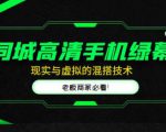 同城高清手机绿幕，直播间现实与虚拟的混搭技术，老板商家必看！-副业资源站