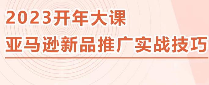 2023亚马逊新品推广实战技巧，线下百万美金课程的精简版，简单粗暴可复制，实操性强的推广手段-副业资源站