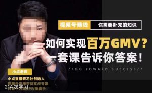 视频号变现进阶课，视频号六大变现模式，对平台的各项功能详细讲解，让你快速选择赛道-副业资源站