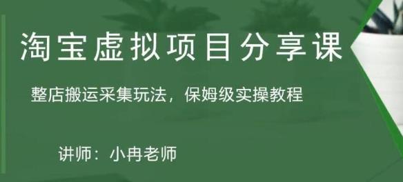 淘宝虚拟整店搬运采集玩法分享课：整店搬运采集玩法，保姆级实操教程-副业资源站