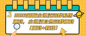 2023新版小说泛站群系统源码，小说泛目录站群源码【源码+教程】-副业资源站