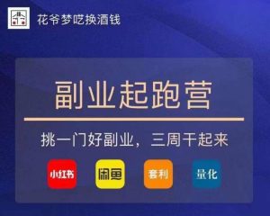 花爷-副业起跑营第2期，挑一门好副业，三周干起来（闲鱼｜小红书｜量化｜套利）-副业资源站