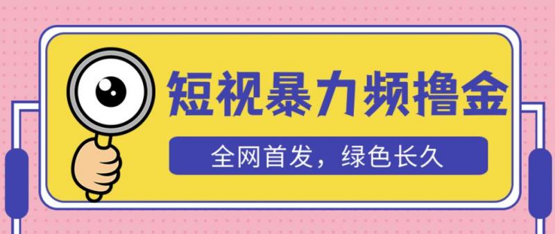 外面收费1680的短视频暴力撸金，日入300+长期可做，赠自动收款平台-副业资源站