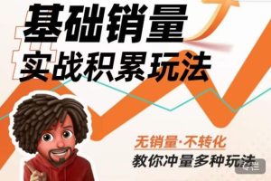 内功丨淘系基础销量实战积累玩法,无销量·不转化,教你冲量多种玩法-副业资源站