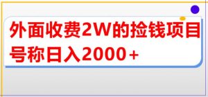 外面收费2w的直播买货捡钱项目，号称单场直播撸2000+【详细玩法教程】-副业资源站
